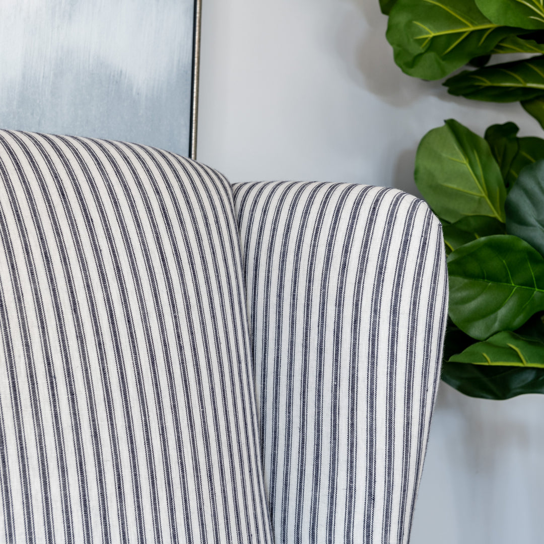 Henrietta Stripe Linen Armchair