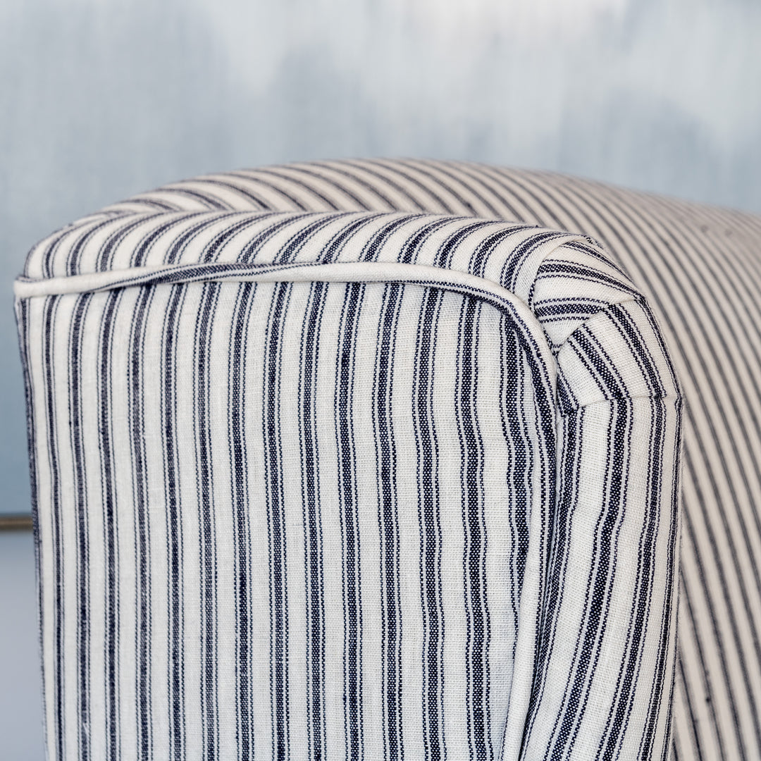 Henrietta Stripe Linen Armchair