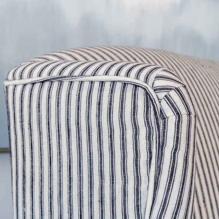 Henrietta Stripe Linen Armchair