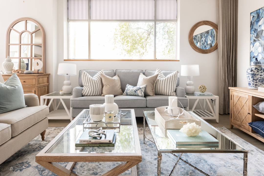 Madeline Linen 3 Seater Lounge