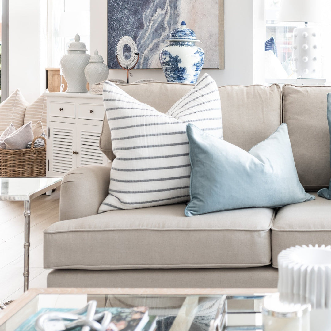 Madeline Linen 3 Seater Lounge