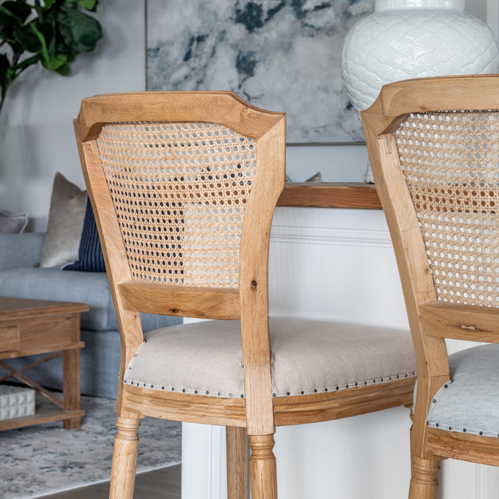 April Luxury Upholstered Kitchen Stool - Different batch