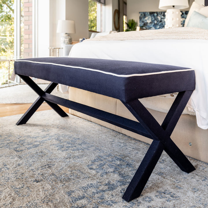 Lauren Linen Large Bench Seat