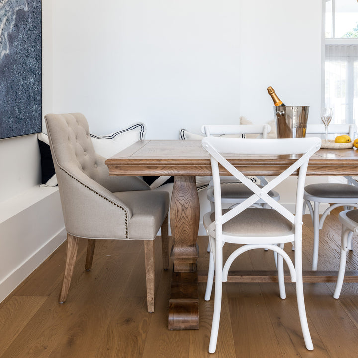 Leopold Upholstered Linen Dining Chair