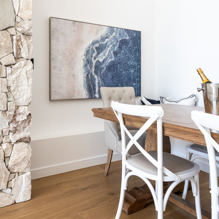 Reef View Canvas In Antique Silver Frame