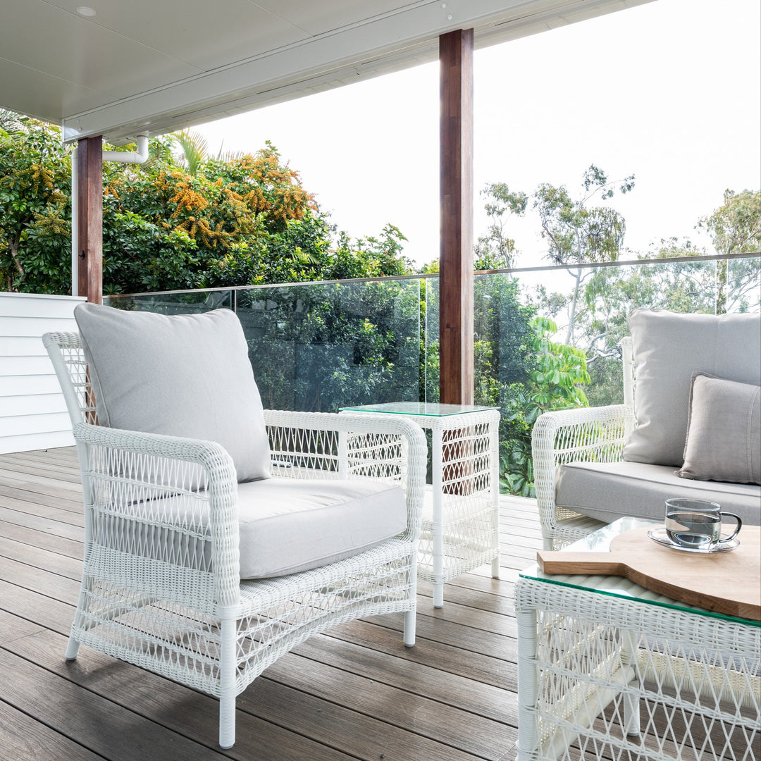 Oasis Outdoor Occasional Chair Oatmeal White