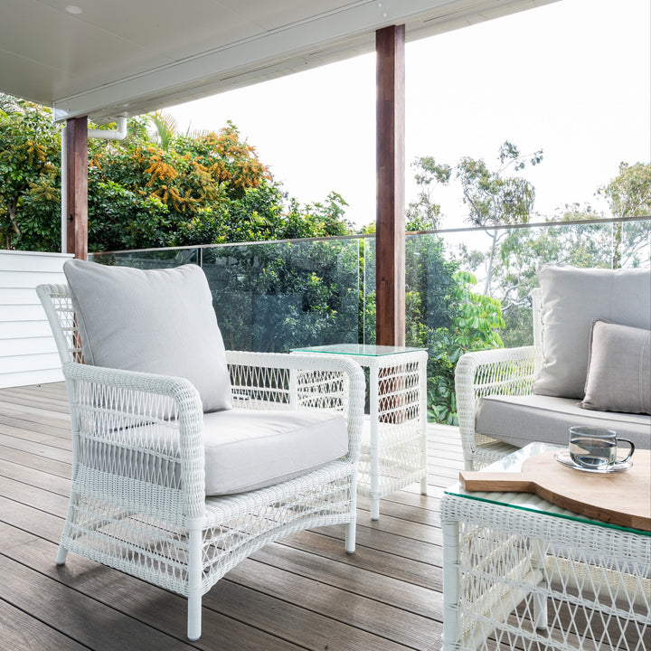 Oasis Outdoor Occasional Chair Oatmeal White