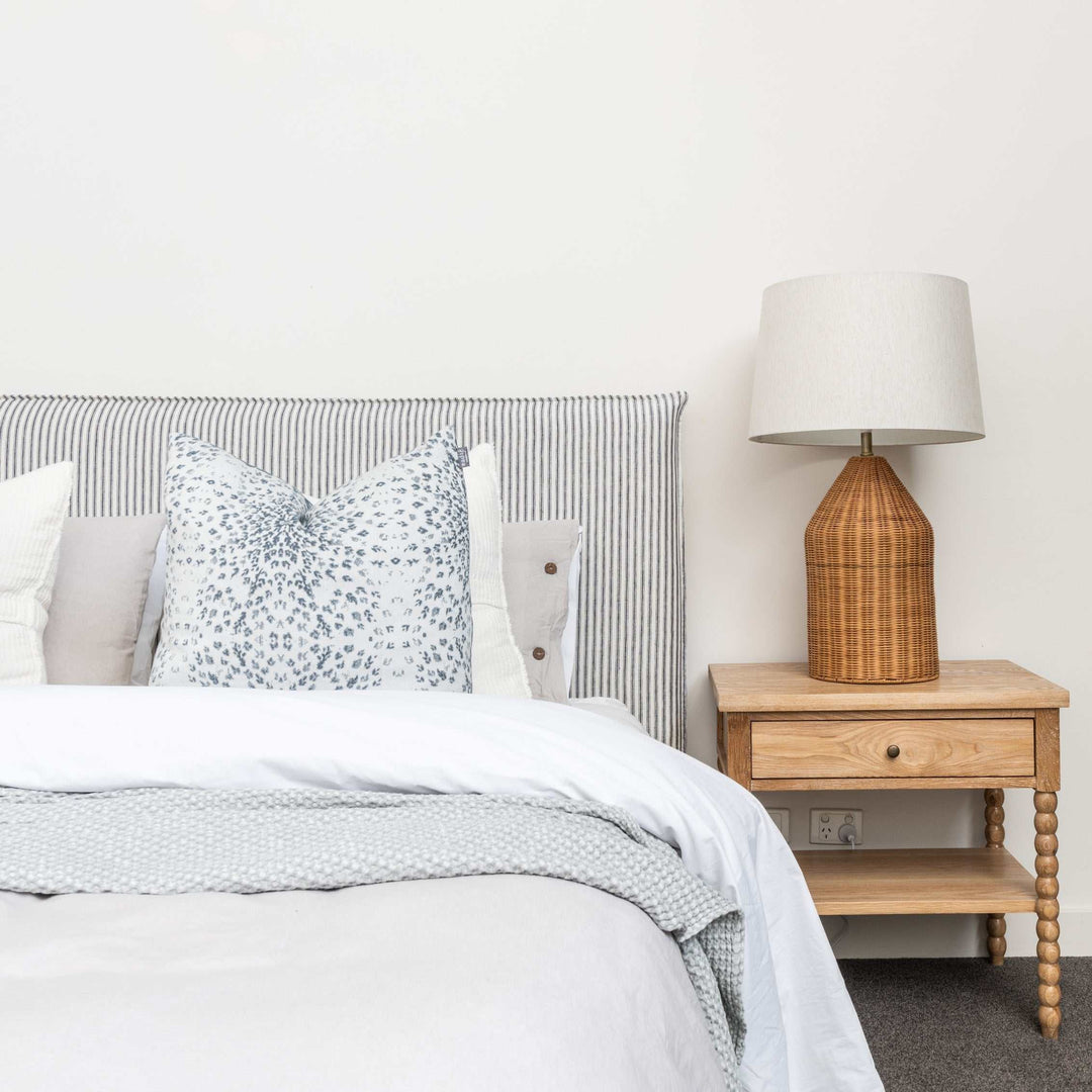 Capri Linen Slipcover Bed Frame