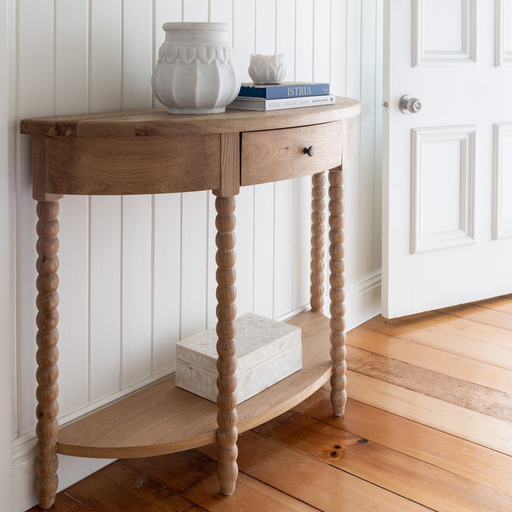 Bobbin Small Curved Console