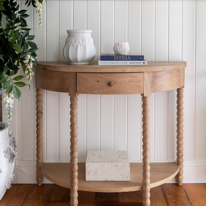 Bobbin Small Curved Console