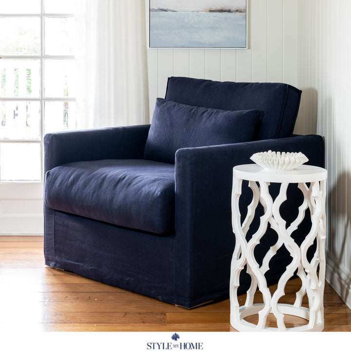 Capri Slip Cover Linen Armchair