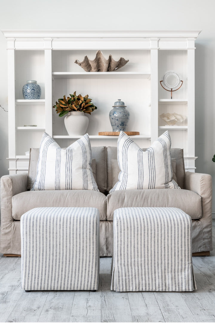Capri Slip Cover Linen 2 Seater Lounge