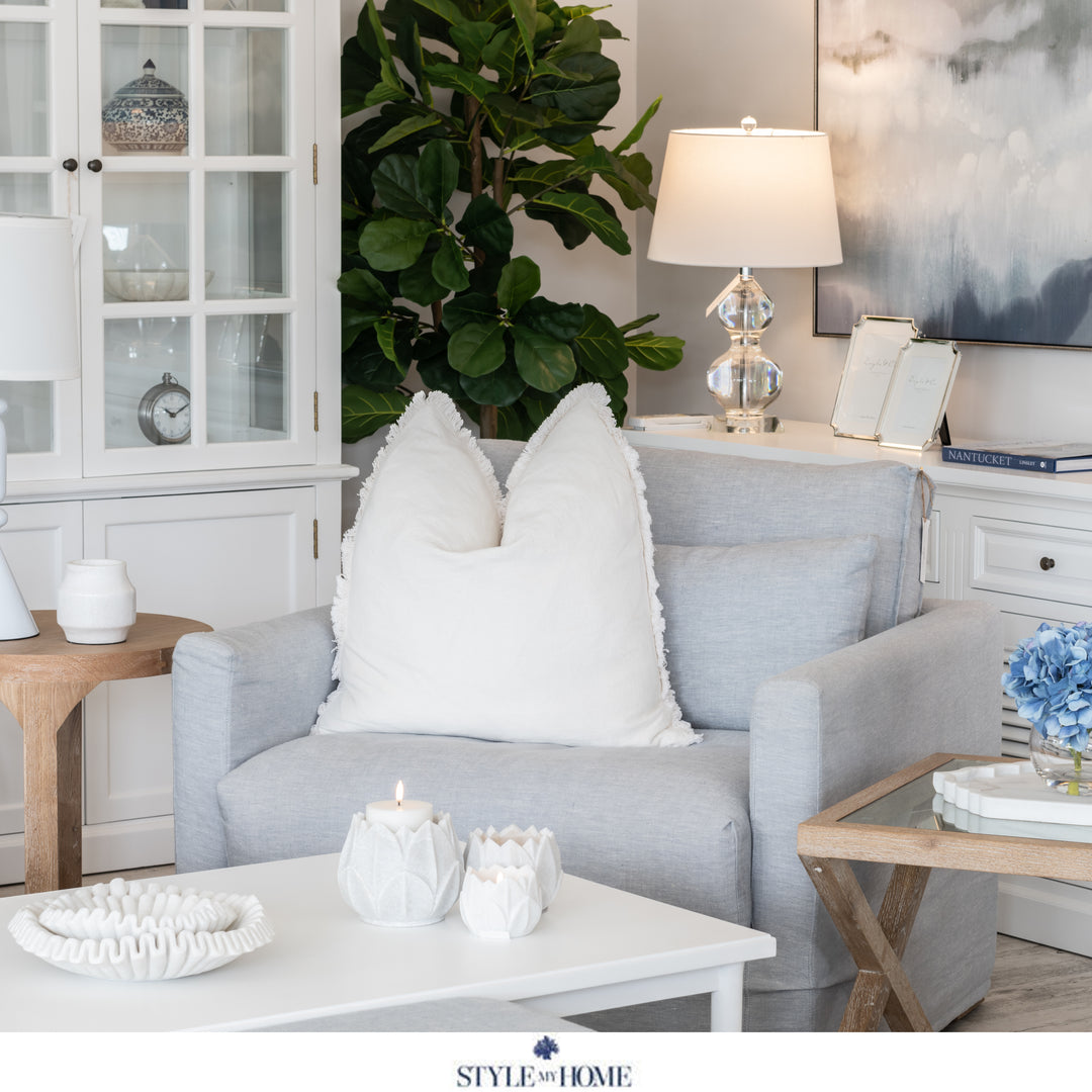 Capri Slip Cover Linen Armchair