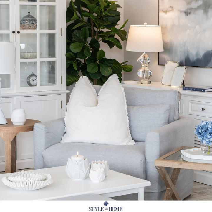 Capri Slip Cover Linen Armchair