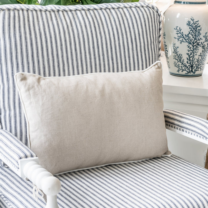 Signature Oatmeal Linen Lumbar Cushion