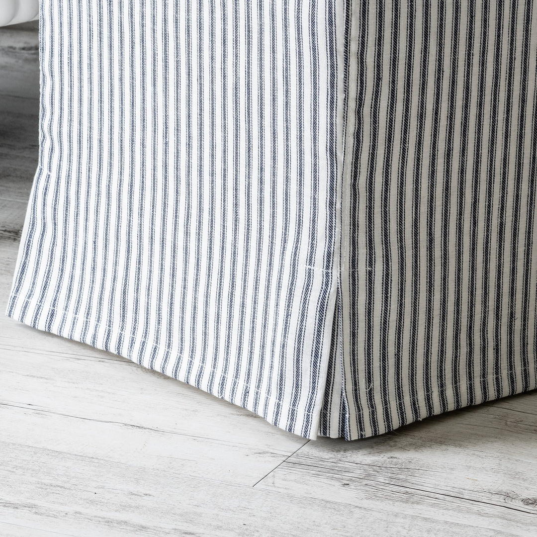 Capri Upholstered Slip Cover Cube Ottoman