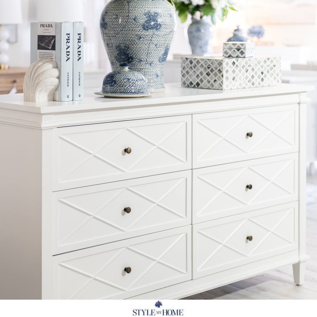 Brisbane Ascot Chest Of Drawers Whitewash