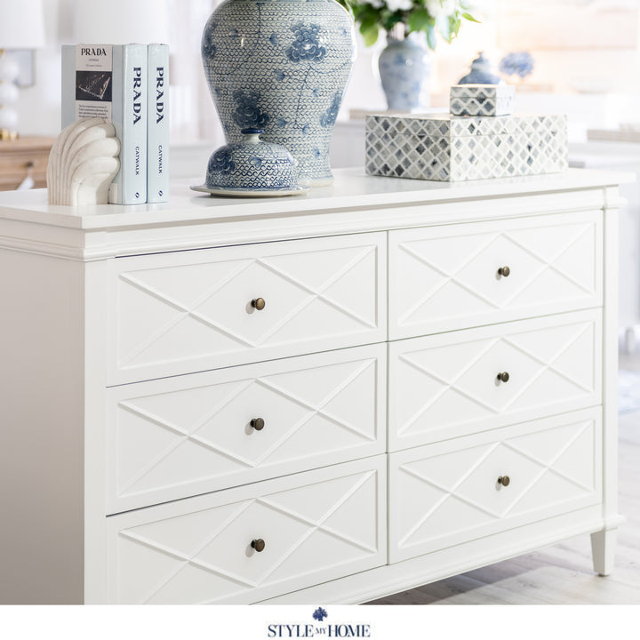 Brisbane Ascot Chest Of Drawers Whitewash