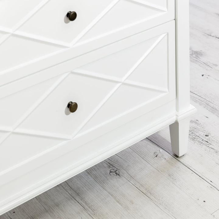 Brisbane Ascot Chest Of Drawers Whitewash