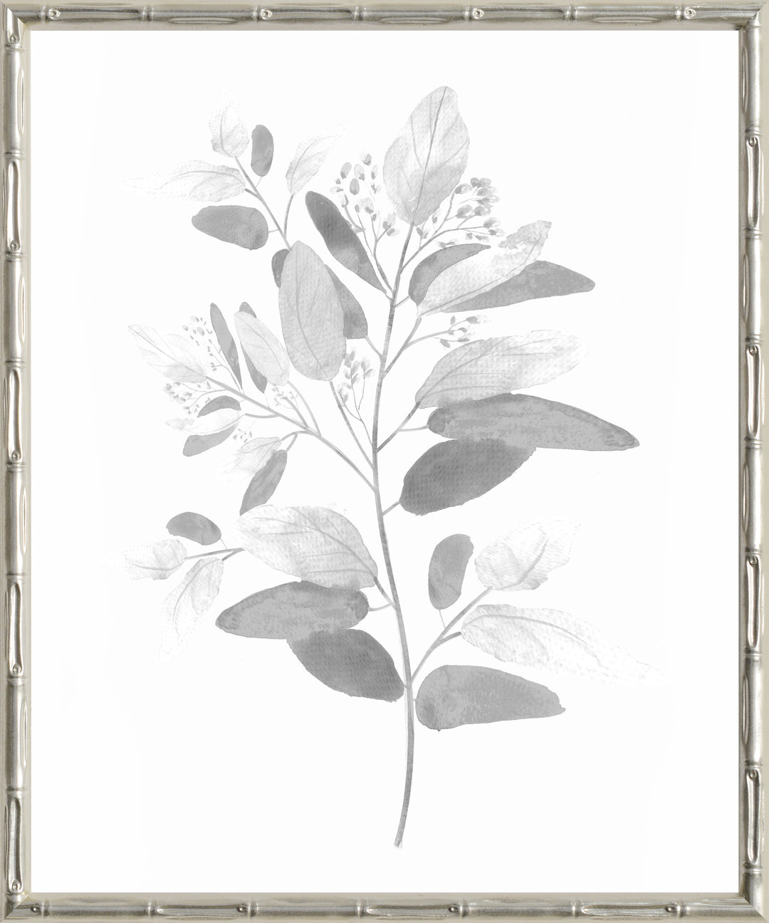 Bushland 1 Small Canvas In Bamboo Champagne Frame