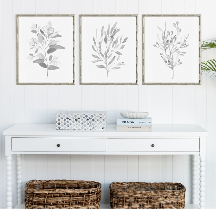 Bushland 1 Small Canvas In Bamboo Champagne Frame