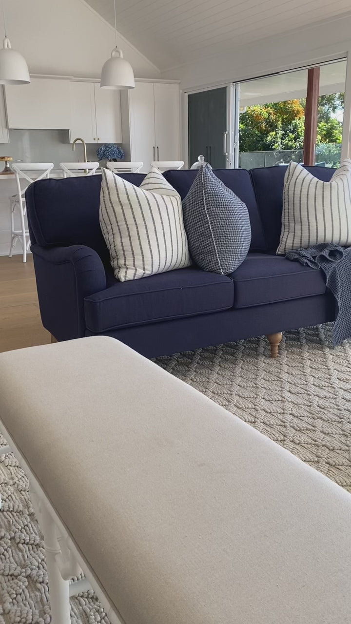 Madeline Linen 3 Seater Lounge