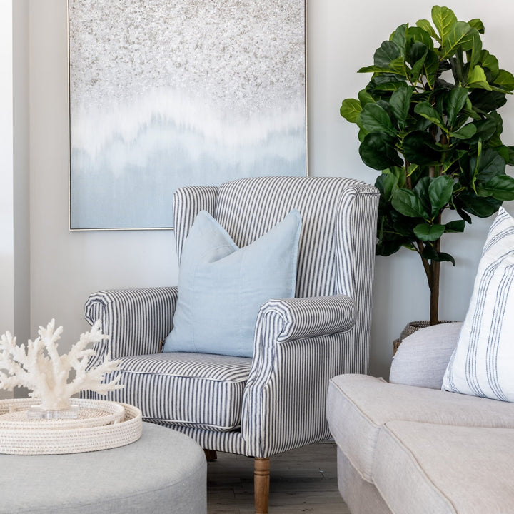 Henrietta Stripe Linen Armchair